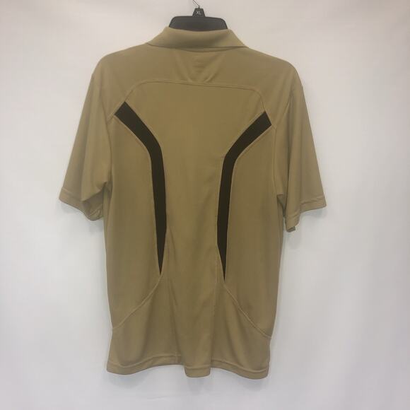 Majestic Button Up Adult Medium Mens Multicolor Short Sleeve Cotton Blend Polo - Picture 2 of 8